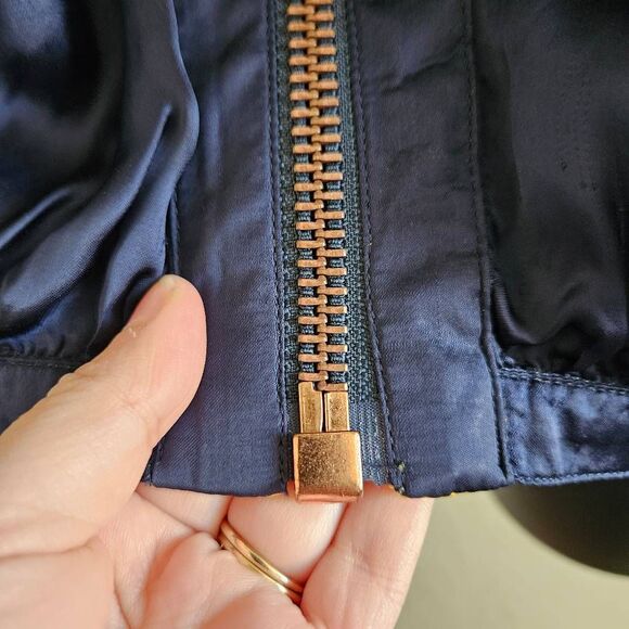 NWT Eleven Paris Embroidered Beaded Bomber Jacket - Picture 9 of 12